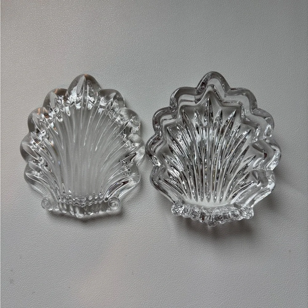 Gorham Crystal Trinket Box Chantilly Shell Vintage